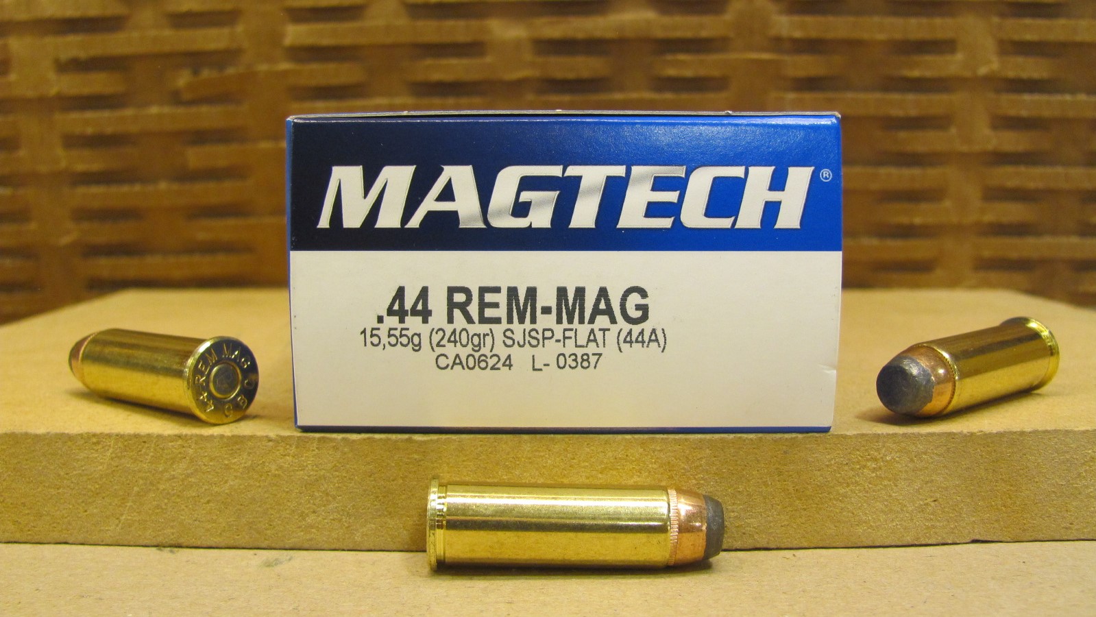 50 Round Box - 44 Magnum 240 Grain Jacketed Soft Point Magtech Ammo - 44A