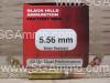 50 Round Box of 5.56mm 62 Grain Dual Performance Hollow Point Black Hills Ammo