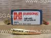 338 ARC 307 Grain SUB-X Hornady Subsonic Ammo - 82272