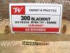 300 Blackout 200 Grain Open Tip Subsonic Winchester Range Pack