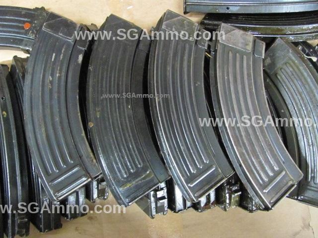 5 Pack - 30 Round AK-47 Mag - Used Condition varies Fair to Excellent - Yugoslavian Military Bolt Hold Open Steel Magazines - IN GREASE - READ DESCRIPTION