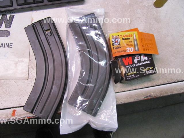 30 Round Mag for 7.62x39mm AR15 by C-products - Black Stainless Steel -  30 620 41 205CPD
