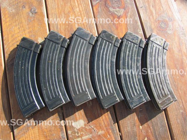 30 x 30rd AK-47 Mags in a Wood Crate - Yugoslavian 7.62x39 Military Bolt-Hold-Open - Used - Finish Wear from Fair to Excellent - In Heavy Grease - Will Require Cleaning