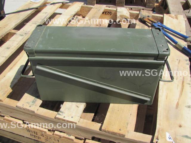 4 Pack of Ammo Cans - 40mm PA120 Type - USED SURPLUS CONDITION - EXPECT DENTS - RUST - IMPERFECTIONS
