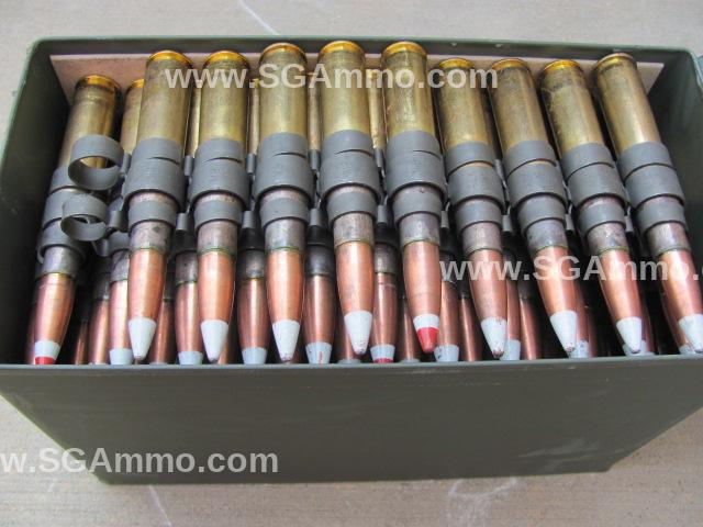 100 Round Can - 50 BMG 4 to 1 Linked M8 API / M20 APIT Incendiary Ammo - Factory New Lake City MFG