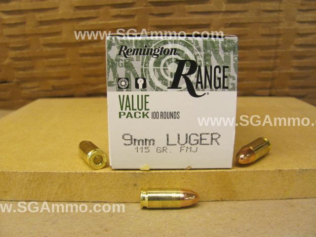 600 Round Case - 9mm Remington UMC 115 Grain FMJ MC Ammo T9MM3B