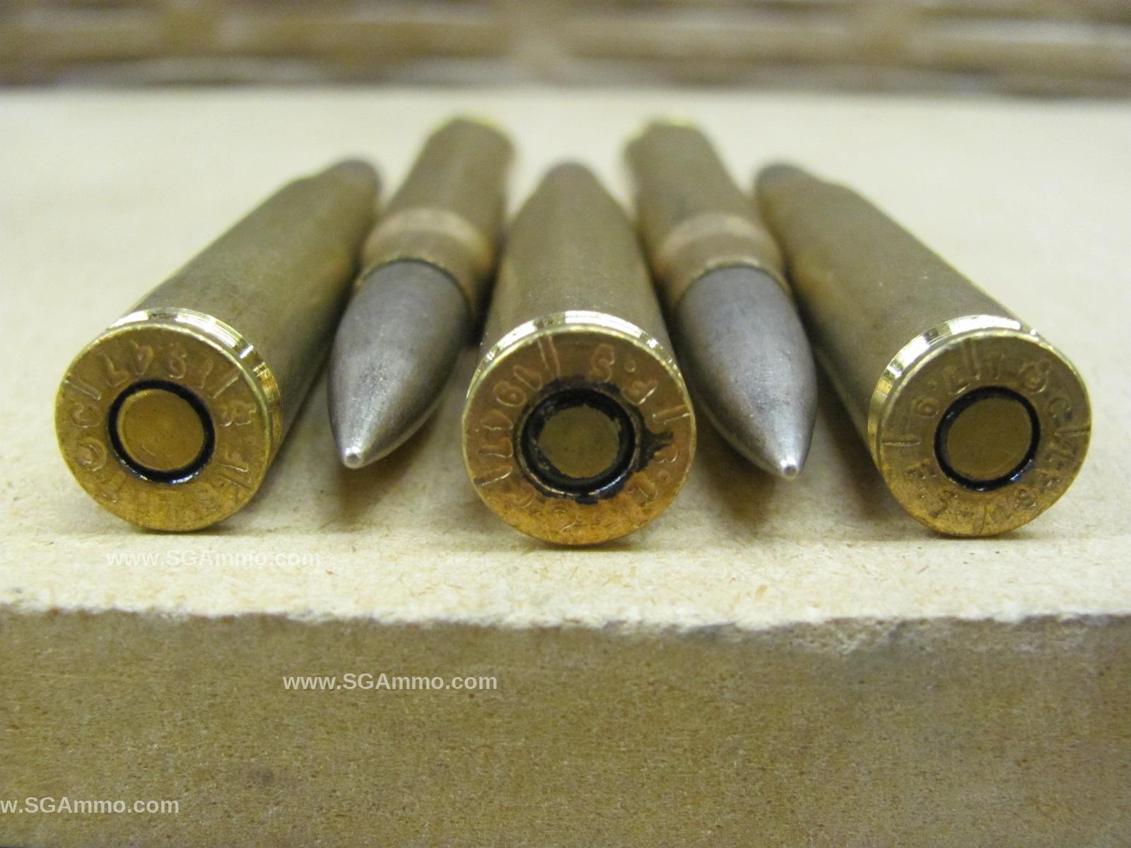 140 Round Pack - 8mm Mauser 155 Grain FMJ Turkish Surplus Ammo on Stripper Clips and Bandoliers 1930s-1950s Era