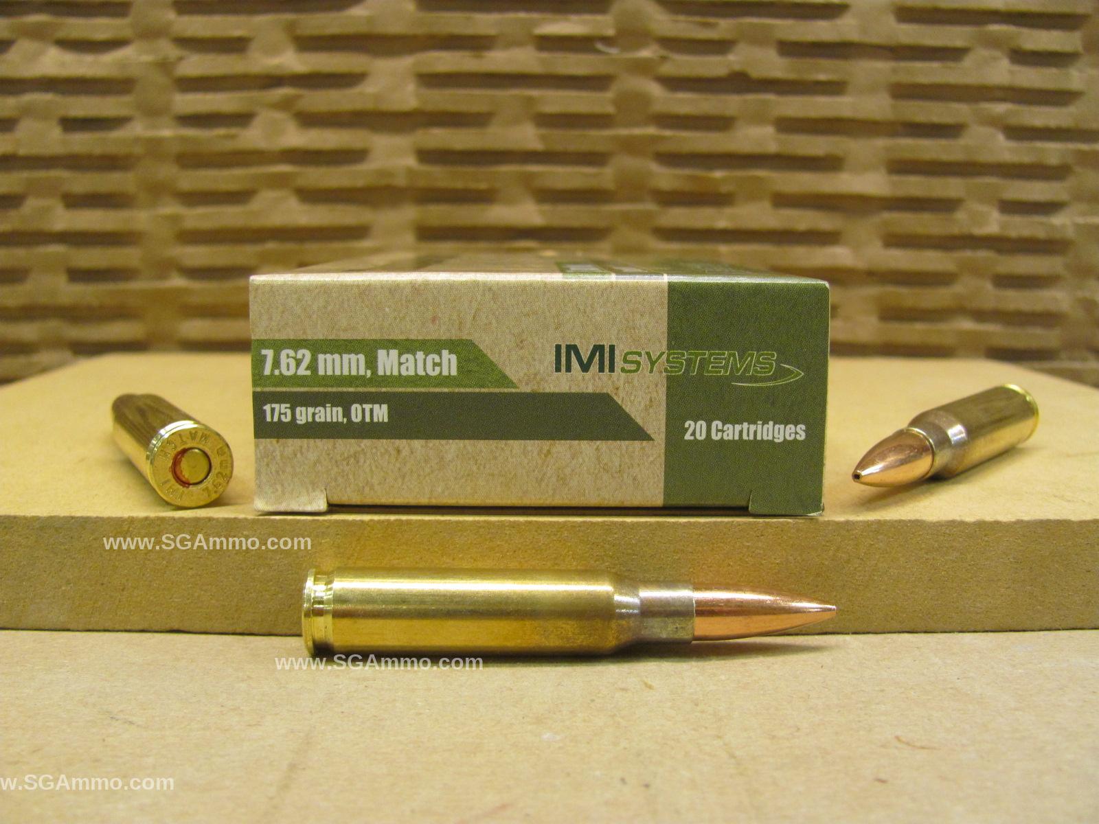 160 Round Can - 7.62x51 NATO 175 Grain BTHP SMK OTM Razor Core Match Ammo by IMI - Packed in M19A1 Canister