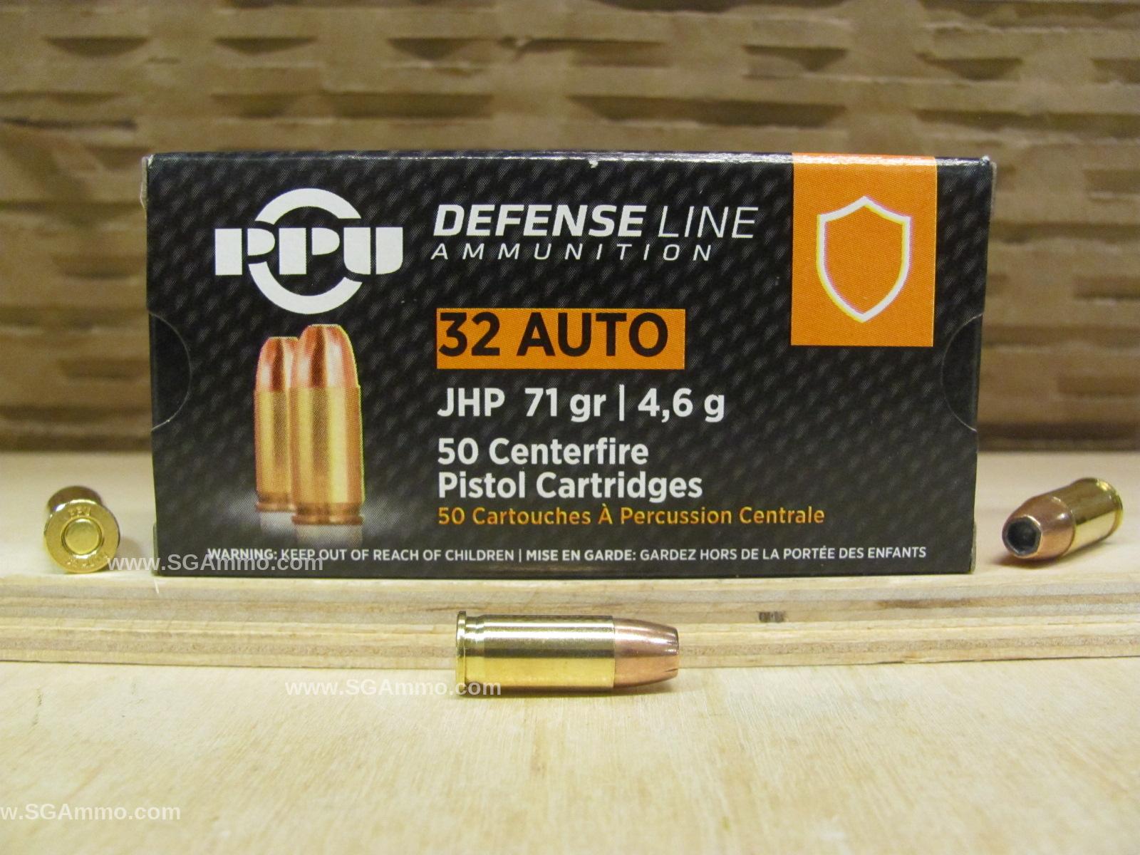 1000 Round Case - 32 ACP Auto Prvi Partizan 71 Grain Jacketed Hollow Point Ammo - PPD32A
