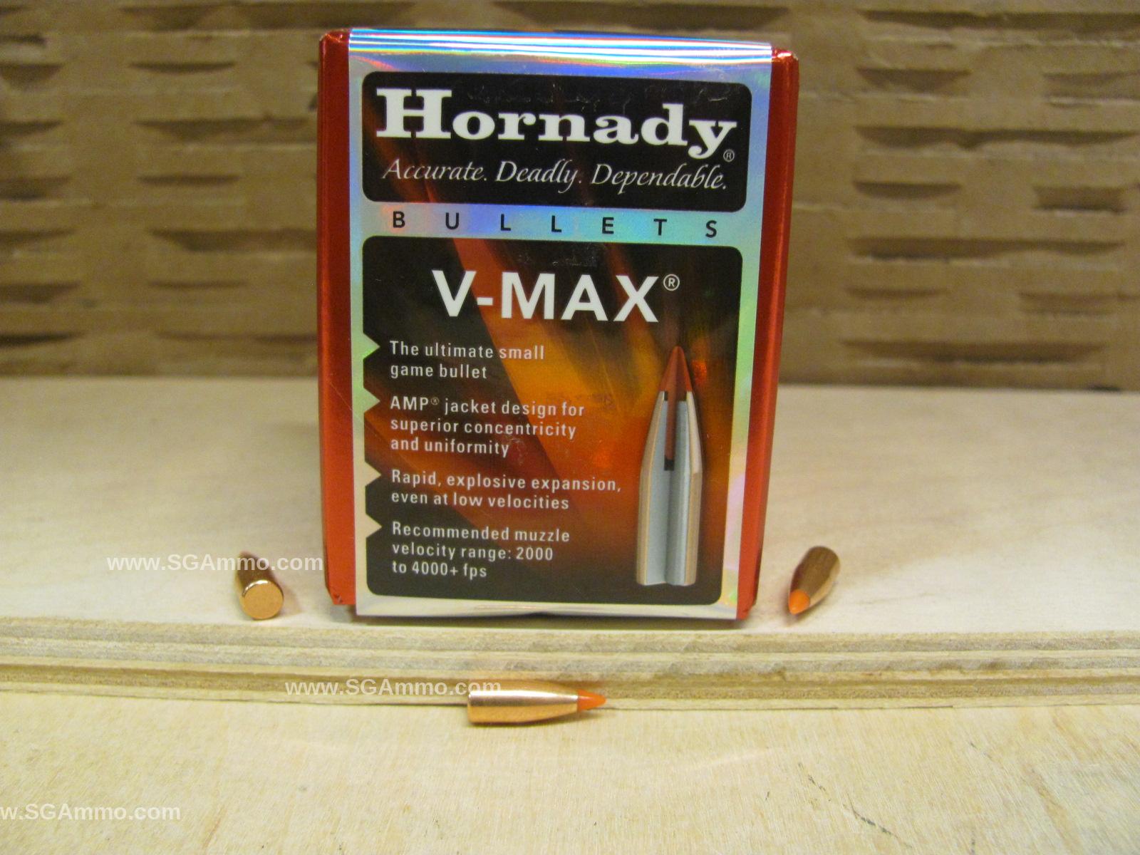 100 Count Box - 20 Cal 32 Grain V-Max Projectile For Handloading by Hornady - 22004