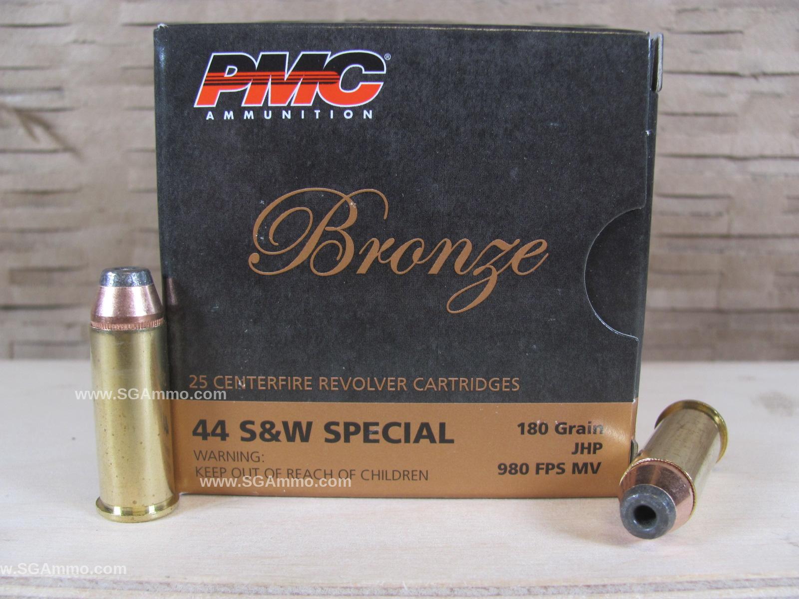 200 Round Plastic Can - 44 Special PMC 180 Grain Hollow Point Ammo - 44SB - Packed in Small Plastic Canister