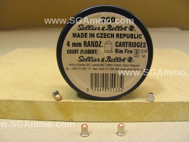 200 Round Box - 4mm Randz Court Rimfire Sellier Bellot Cartridges - SB4RC
