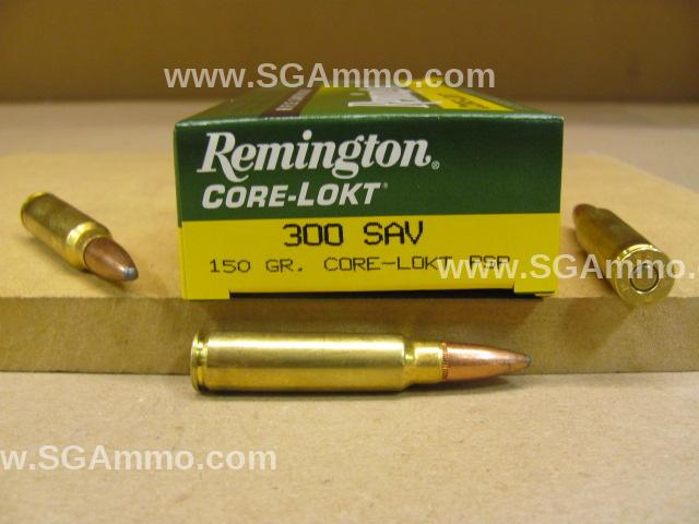 200 Round Case - 300 Savage 150 Grain Core-Lokt PSP Soft Point Remington Ammo - R30SV2
