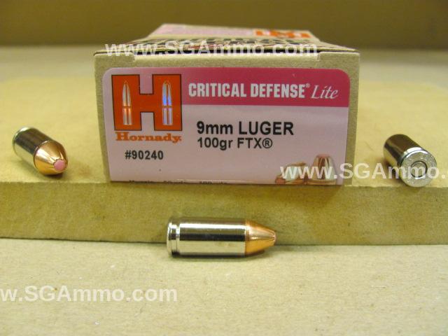 25 Round Box - 9mm Luger 100 Grain FTX Critical Defense Lite Ammo - 90240