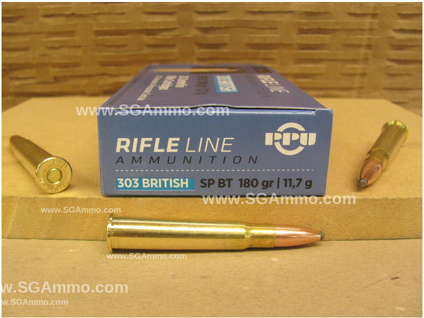 200 Round Case - 303 British 180 Grain Soft Point Prvi Partizan Ammunition - PP303S2