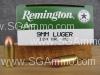 50 Round Box  - 9mm Luger 124 grain FMJ Remington UMC Ammo L9MM2