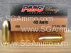 1000 Round Case - PMC 45 Auto 230 Grain FMJ Ammo - 45A