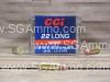 100 Round Box - 22 Long 29 Grain Copper Plated Round Nose Ammo by CCI - 1215 FPS - 0029