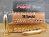 500 Round Can - 38 Special 132 Grain FMJ PMC Ammo - 38G - Packed in M19A1 Canister