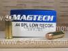 44 Special Low Recoil 240 Grain FMJ Flat Nose Ammo by Magtech - 44F
