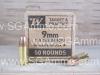 50 Round Box - 9mm 115 Grain FMJ Winchester High Pressure Ammo - SG9W50