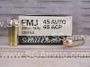 500 Round Can - 45 Auto 230 Grain FMJ Sellier Bellot Brass Case Ammo - SB45A - Packed in M19A1 Canister