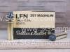 1000 Round Case - 357 Magnum 158 Grain LFN Lead Bullet Ammo by Sellier Bellot - SB357L