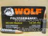 20 Round Box - 300 AAC Blackout 145 Grain FMJ Steel Case Wolf Ammo by Barnaul 