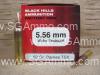 50 Round Box - 5.56mm 62 Grain Barnes TSX Black Hills Ammo - D556N18