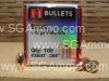 100 Count Box - 9mm 115 Grain FMJ RN Projectile For Handloading .355" by Hornady - 35557