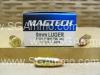 50 Round Box - 9mm Luger 124 Grain FMJ Ammo by Magtech - 9B