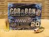 20 Round Box - 380 Auto 90 Grain JHP Hollow Point Ammo by Corbon - SD38090/20