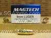 50 Round Box - 9mm Luger 115 Grain FMJ Sealed Magtech Ammo - 9AMIL