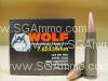 1000 Round Case - 7.62x39 FMJ 123 Grain Russian Made Ammo with Lacquered Steel Case - Wolf by Klimovsk