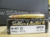 20 Round Box - 8mm Mauser 8x57 JS 196 Grain Soft Point SPCE Sellier Bellot Hunting Ammo - SB857JSB - No. 2945