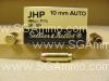 50 Round Box - 10mm Auto 180 Grain JHP Hollow Point Sellier Bellot Ammo - SB10B