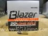 5000 Round Case - 22 LR CCI Blazer 40 grain Lead Solid High Velocity Ammo - 0021 