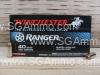 50 Round Box - 40 Cal Winchester Ranger 180 Grain Bonded JHP Ammo - ZRA40B