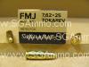 50 Round Box - 7.62x25 FMJ 85 Grain Sellier Bellot Brass Case Non-Corrosive Reloadable Ammo - SB762TOK