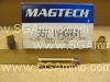 50 Round Box - 357 Magnum 158 Grain Flat Soft Point Ammo by Magtech - 357A