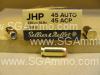 50 Round Box - 45 Auto 230 Grain JHP Hollow Point Ammo by Sellier Bellot - SB45C
