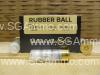 25 Round Box - 12 Gauge 2-5/8 Inch Sellier Bellot 2 x Rubber Ball - Riot Ammo - SB12RBB