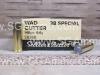 500 Round Can - 38 Special 148 Grain Lead Wad Cutter Ammo by Sellier Bellot - SB38B - Packed in M19A1 Canister