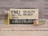 250 Round Can - 45 Auto 230 Grain FMJ Sellier Bellot Brass Case Ammo - SB45A - Packed in Mini Canister
