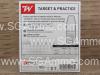 200 Round Box - 380 Auto 95 Grain FMJ Ammo By Winchester - USA380W