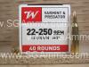22-250 Winchester 45 Grain JHP Varmint Ammo - USA222502